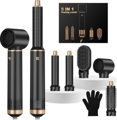 UKYITU 5 in 1 Airbrush Haarstyler, mit Lockenglätten, Volumen, Glätten und D