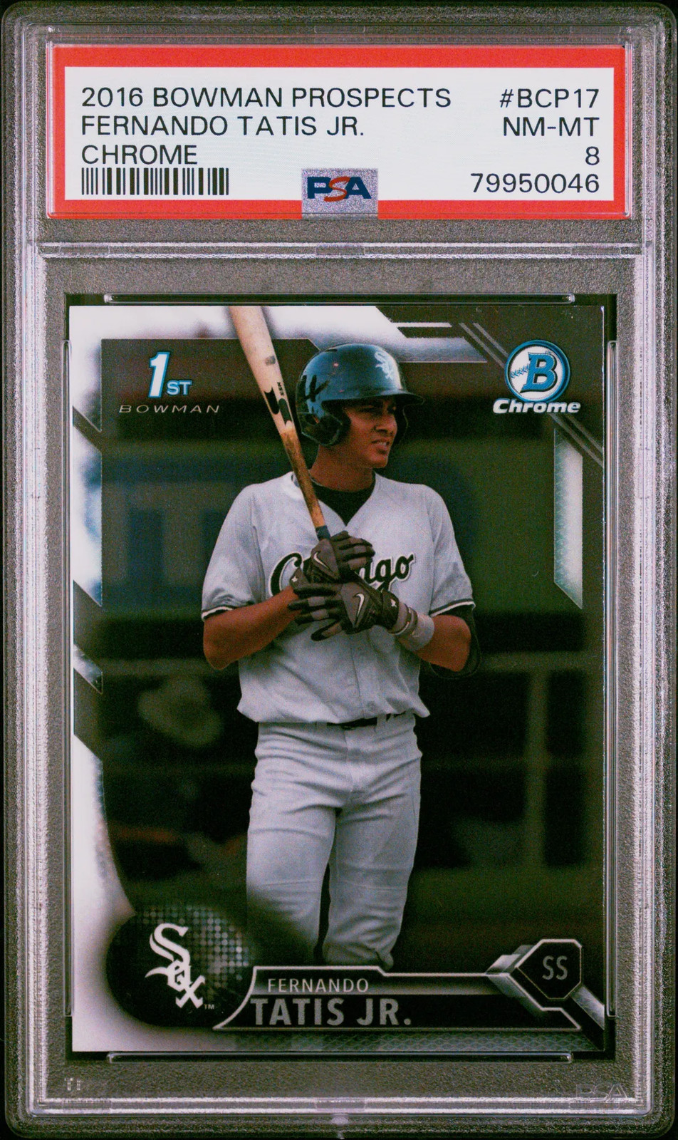 2016 Bowman Prospects Fernando Tatis JR. #BCP17 Chrome PSA 8