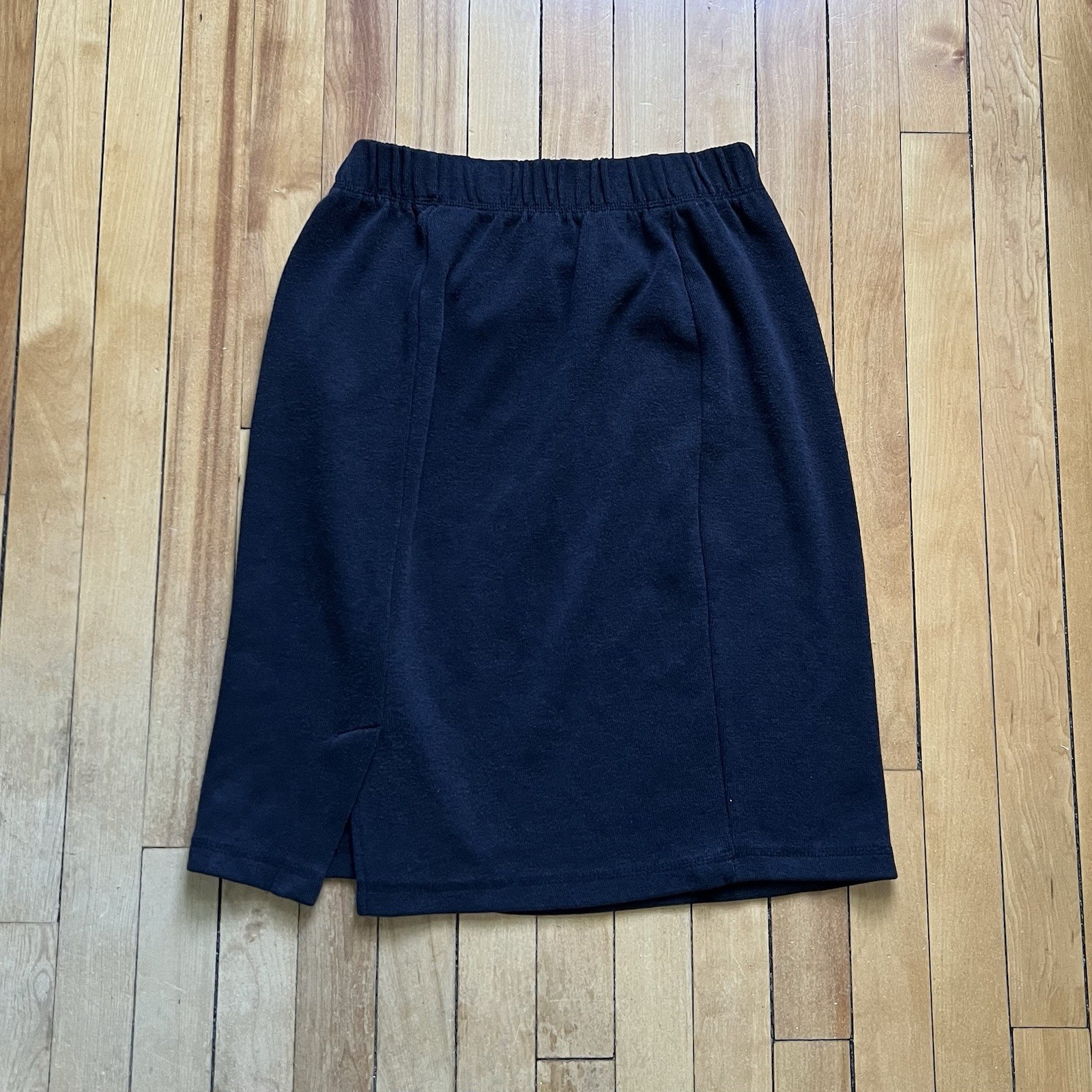 Vintage Midi Skirt Dark Gray Sporty Casual 90s Women Sz - Large-image