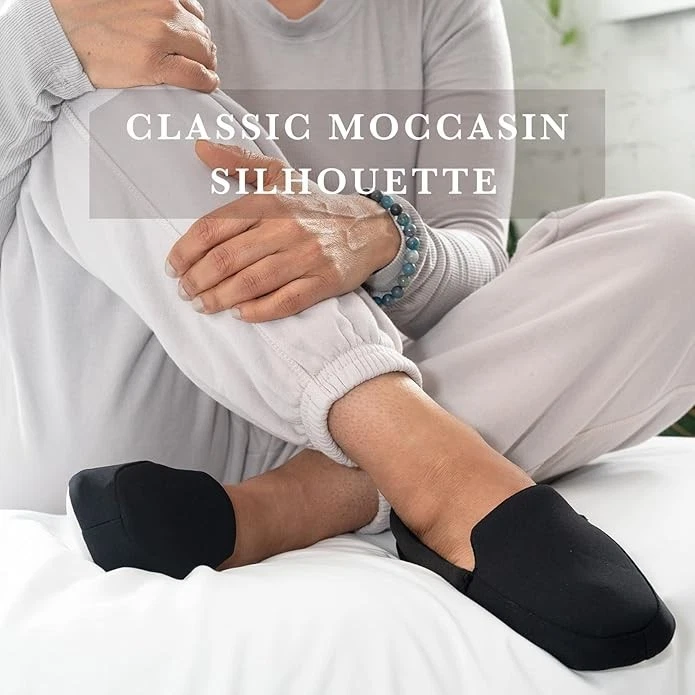 Mocasín sin cordones de terciopelo spandex sin caja isotoner negro L (8-9) $40 1C440 Foto 4 de 4