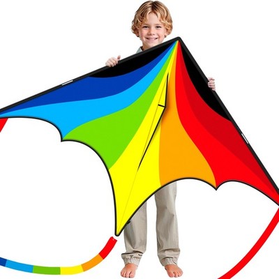 Triangular Delta Kite 1.4m Colorful Easy to Control for Beginners