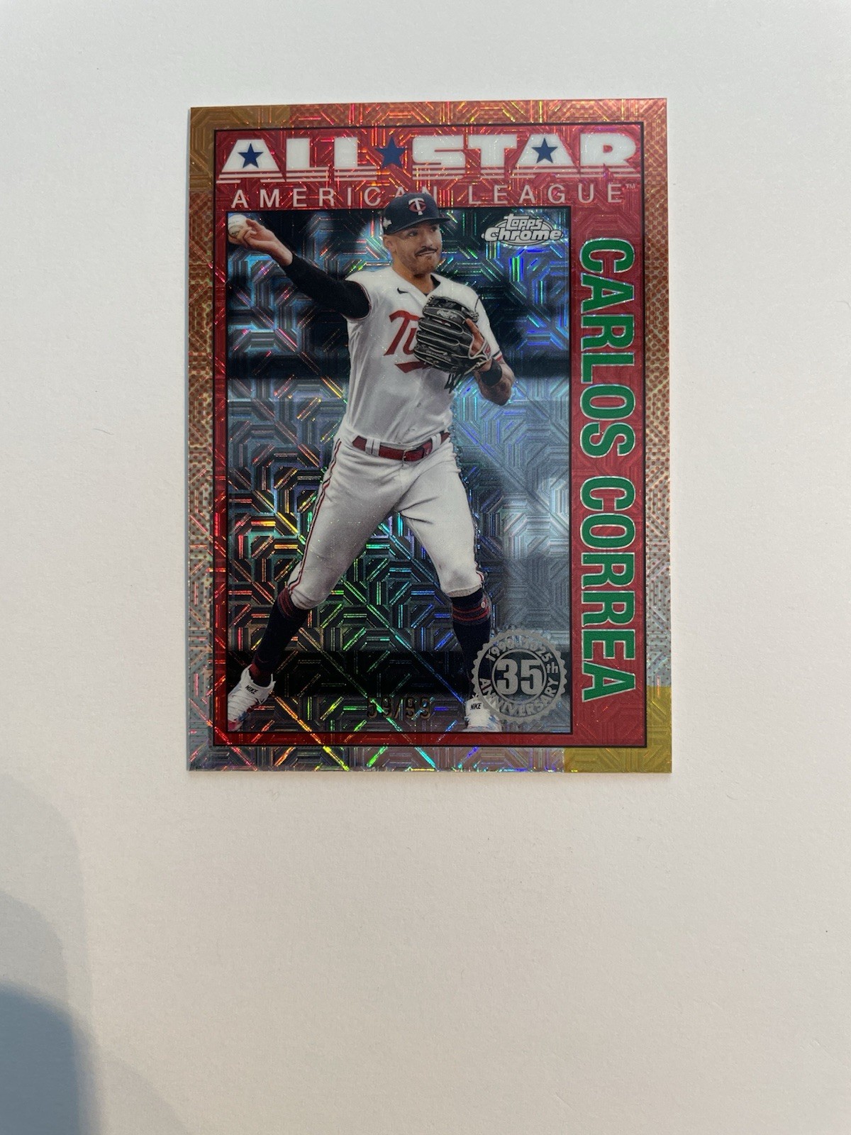 2025 Topps Series 2 Carlos Correa All-Star Mojo Parallel /99 Twins #90ASC-18