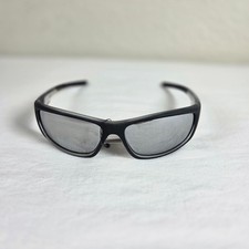 X-Loop Sport Sunglasses Matte Black Silver Mirror Lens UV400 Wrap Around New