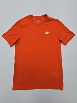 T-shirt Nike orange à manches courtes pour garçons, grands enfants, 100 % coton - Photo 1/4