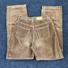 Vintage Levis Pants Womens 11 Brown Corduroy Straight Leg Made USA 2604B 1927