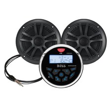 Boss Audio Marine Stereo  6.5" Speaker Kit - Black -MCKGB350W.6