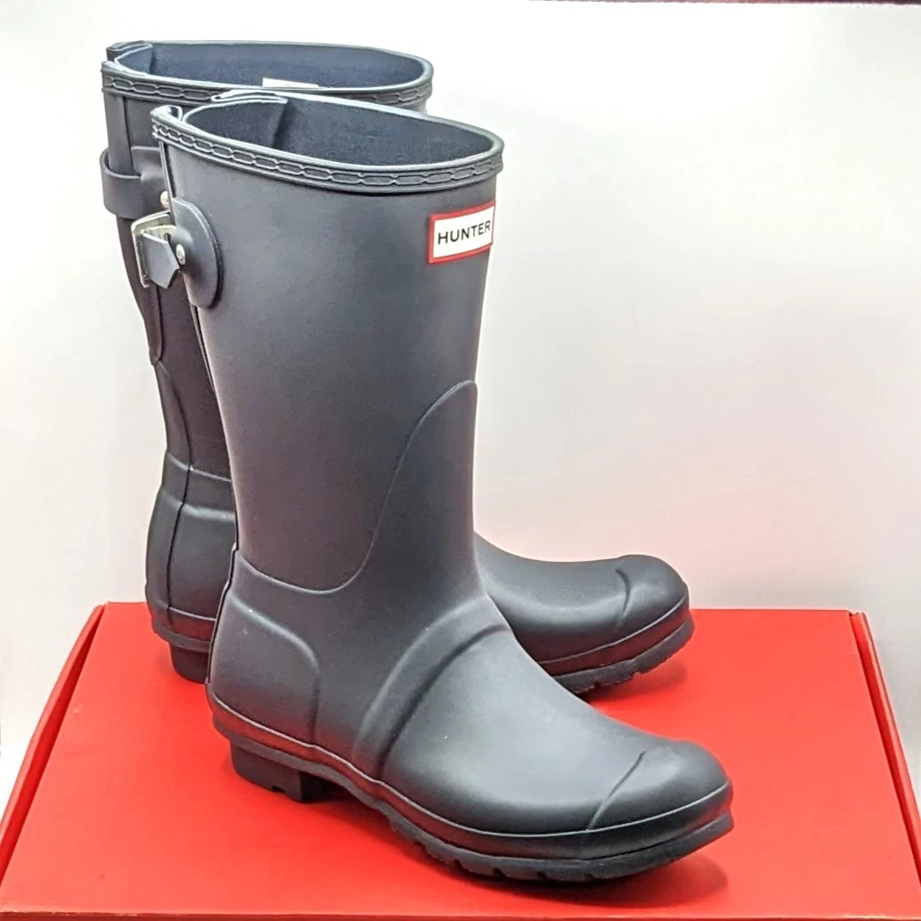 Hunter Original Short Blue Boots for Women for sale | eBay