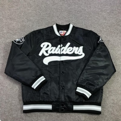 Las Vegas Raiders Jacket Mens Medium Black NFL Football Ultra Game