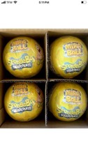 4 Pack of SpongeBob MiraBall Collectible Squishy -Soft Plush with 3 Surprises