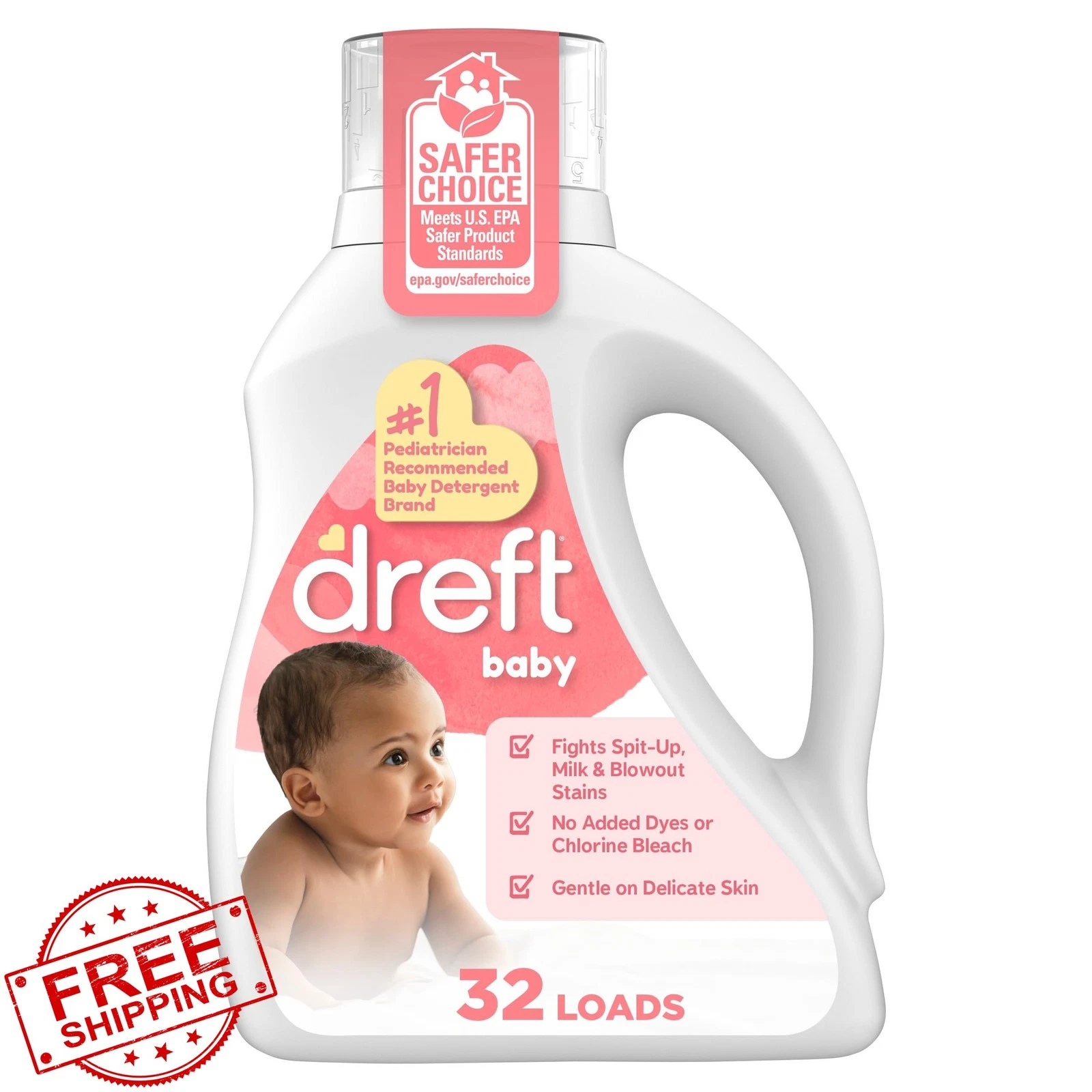 Dreft Baby Laundry Detergent Fights Stains 32 Loads
Opens in a new window or tab
