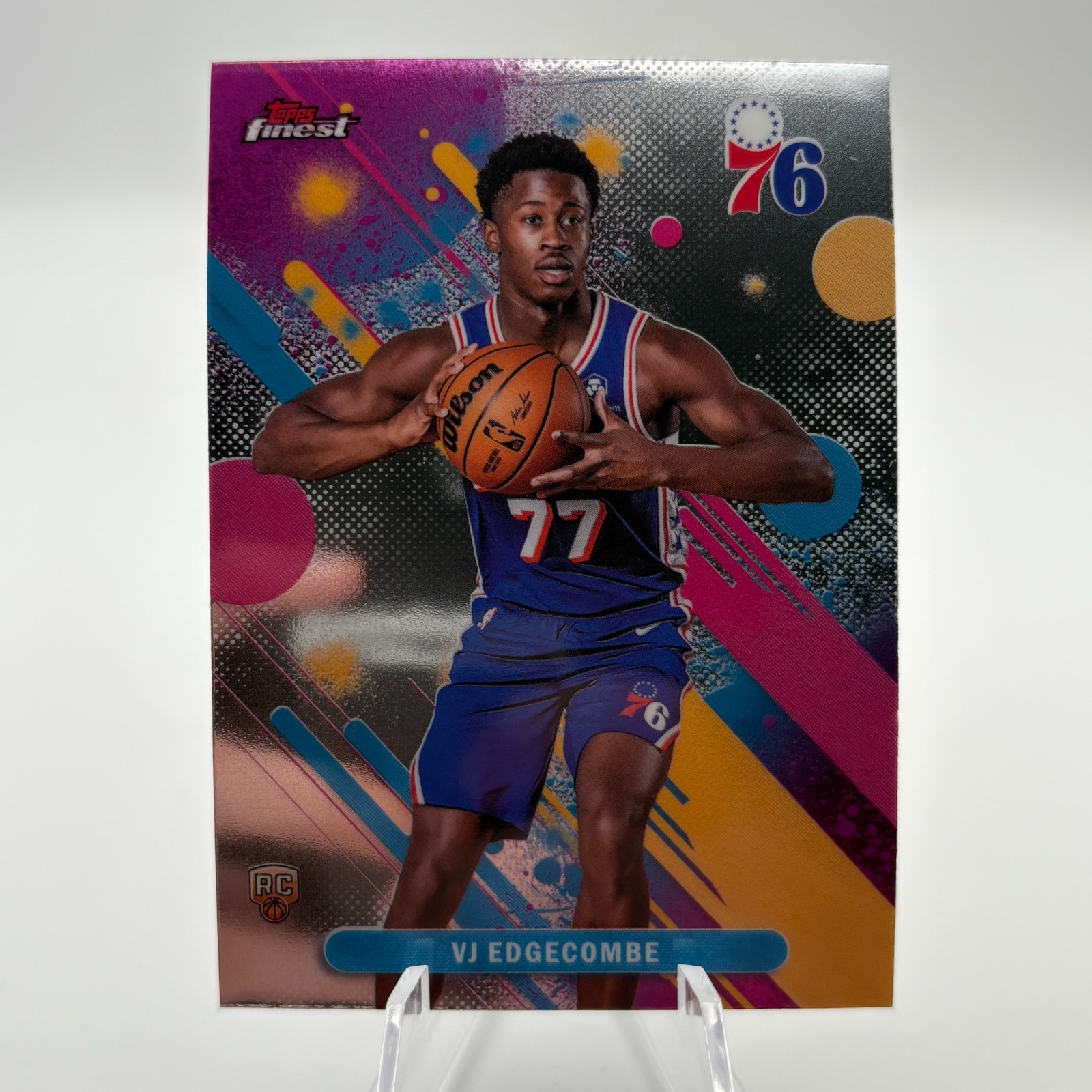 2025-26 Topps Finest - Common VJ Edgecombe #3 RC Philadelphia 76ers Rookie QTY