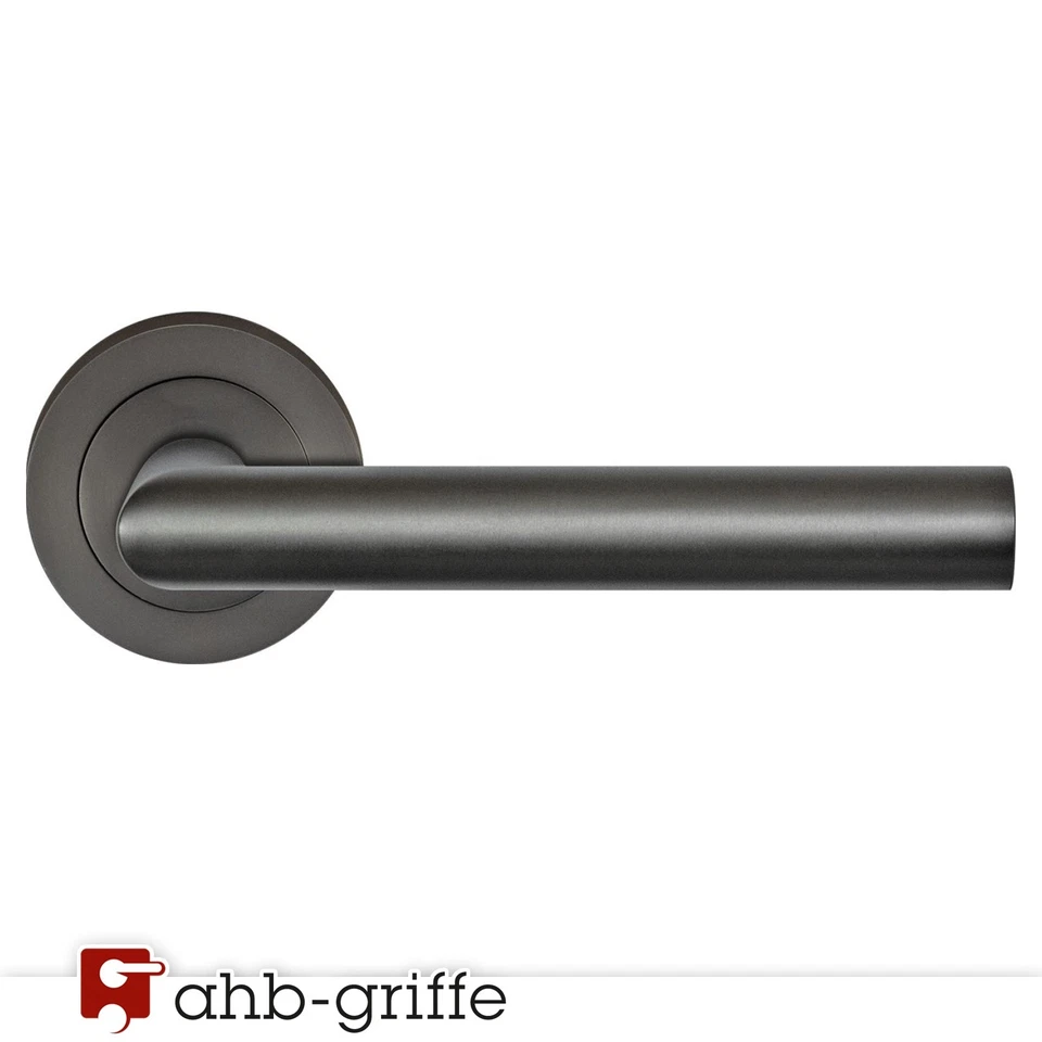 Karcher Türgriff Rhodos Rosette Titan Grau OS Türdrücker Türbeschlag Türklinke