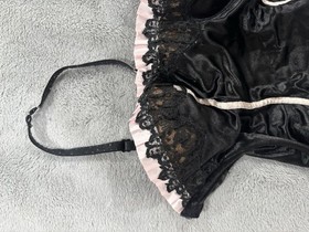 Y2K Victoria&rsquo;s Secret Sexy Little Things Black Pink Corset Bustier & skirt 34