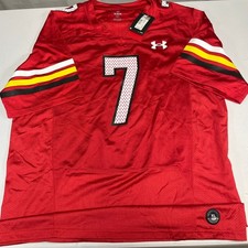 J.C. Jackson Maryland Terrapins Under Armor Red Jersey XL NWT