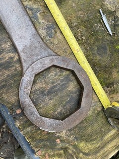 Vintage classic Wheel Centre Nut spanner/wrench 90 mm 3&1/2 inch A/F
