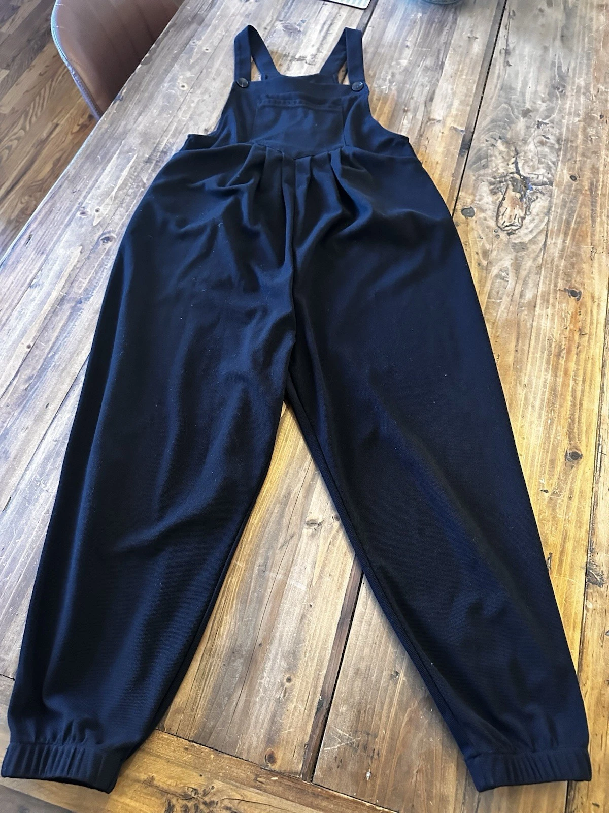 Halara Size XS Jumpsuit Overalls Black Jogger Leg Adjustable Oversized Comfy