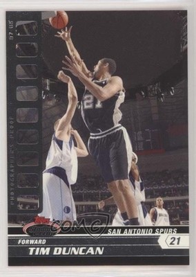 2007-08 Topps Stadium Club Photographer's Proof 5/199 Tim Duncan #21 HOF 00ka