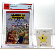 Mario is Missing! Nintendo NES Brand New 1993 Factory Sealed PSA Graded 9.4 A