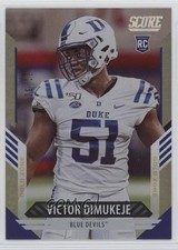 2021 Score Rookies Gold Zone 21/50 Victor Dimukeje #397 6o3
