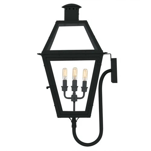 Quoizel RO8414 Rue De Royal 4 Light 30" Tall Outdoor Wall Sconce - Black - Picture 5 of 12