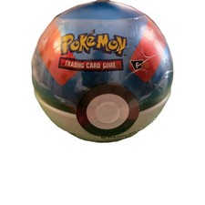 Pokemon TCG PokeBall Tin - E25 - Sealed NEW - 3 Booster Packs-2 Sticker Sheets