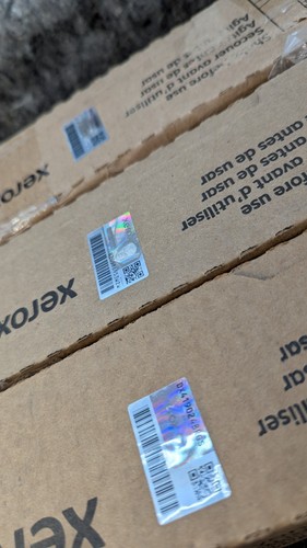 LOT de 3 toners cyan 006R01510, magenta 006R01511 AUTHENTIQUE XEROX jaune 006R01512 - Photo 7/9