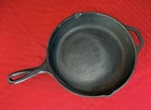 Large Lodge 8SK 10.5” Cast Iron Skillet 2 Spout Model Made in USA Vintage 8 SK