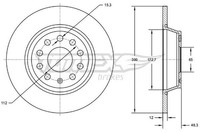 2X Tomex Brakes Bremsscheibe TX 72-69 FüR Audi Ford Seat Skoda VW