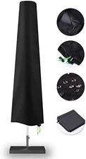 Waterproof Patio Umbrella Cover with Zipper 7 to 11 Ft