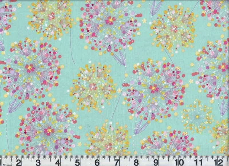 1 Yard Confetti Blossoms Fabric Abstract Flowers 44" Wide Quilt Shop Quality F