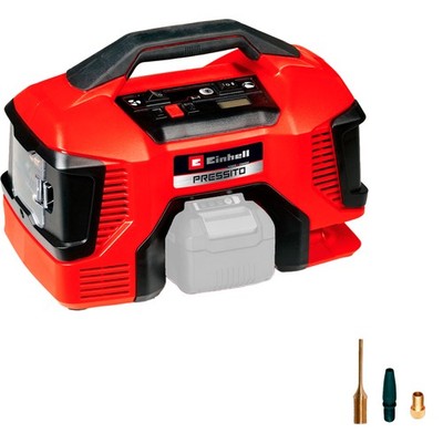 EINHELL Power X-Change Akku-Kompressor PRESSITO 18/21, 18Volt, rot
