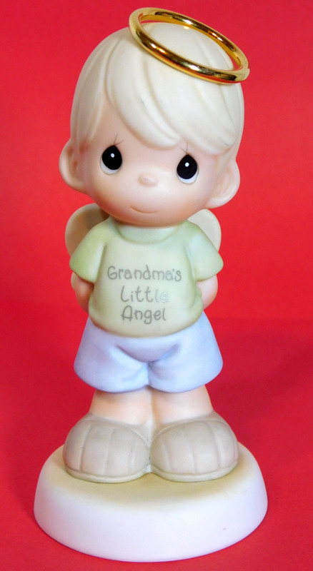 Precious Moments “Grandma’s Little Angel” Blonde Boy Figurine 2001