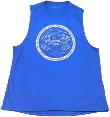 NWT Under Armour Men's Velocity Tank Top Loose Fit Royal Blue Size Large  UA220