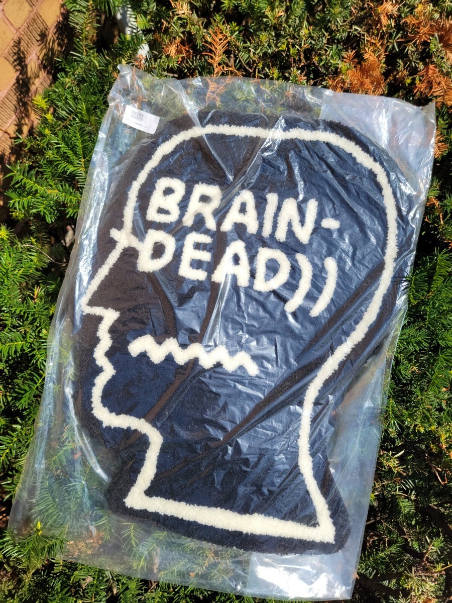 braindead ラグマット Brain Dead Logo Head Rug/Mat - Black/White Brand New DS | eBay