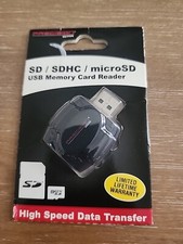 SD/SDHC/microSD USB Memory Card Reader New Sealed