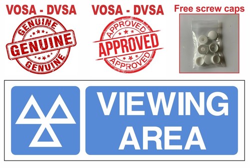 MOT VIEWING AREA SIGN / MOT SIGN / MOT SIGNS / MOT SIGN PACK / VOSA DVSA / VTS - 第 1/6 張圖片