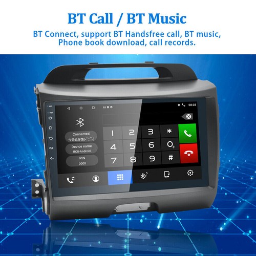 Apple CarPlay For KIA Sportage 2010-2016 GPS Radio Head unit 9" Android 14 64GB - Picture 17 of 20