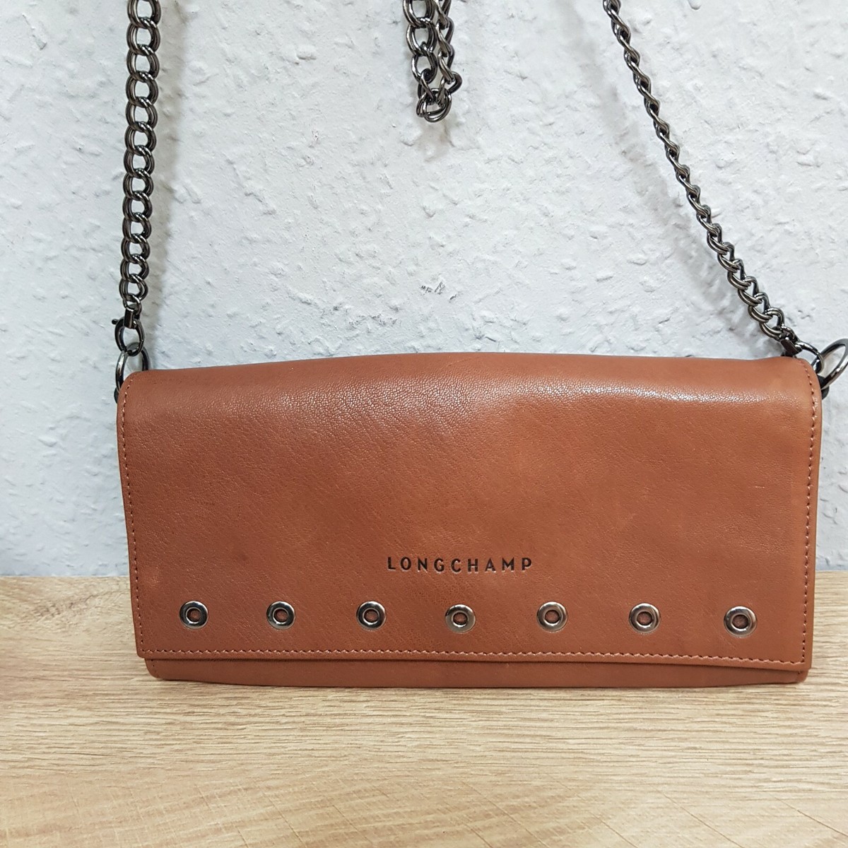 Longchamp Ledertasche Clutch Börse 