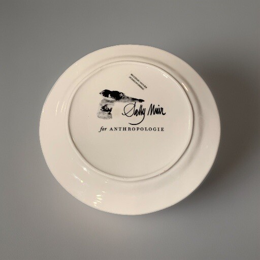 Anthropologie Sally Muir French Bulldog Dog A Day Decorative Plate