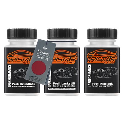 Autolack Lackstift Set für Bentley 9560103 Umbrian Red Metallic 3 x 50ml