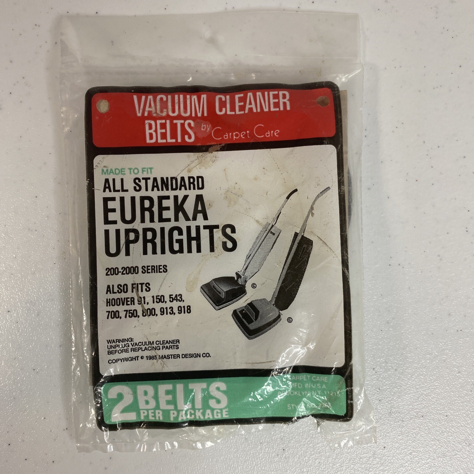 1 Eureka Upright Vacuum Belt For 2002000 Series Fits Hoover Models