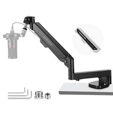 NEEWER Low Profile Mic Arm Desk Mount，360°Swivel Boom Arm with Pneumatic Damping