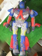 Transformers Optimus Prime Plush Movie Doll 32" by Hasbro  2 Transformer DVDs 