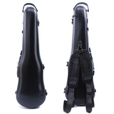 Hard Violin Case 4/4 Carbon fiber New Violin Box Backstraps Strong Lightweight