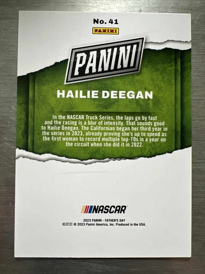 Hailie Deegan 2023 Panini Father's Day Orange /15 🔥HOT🔥INVEST🔥📈 - Image 2 of 2