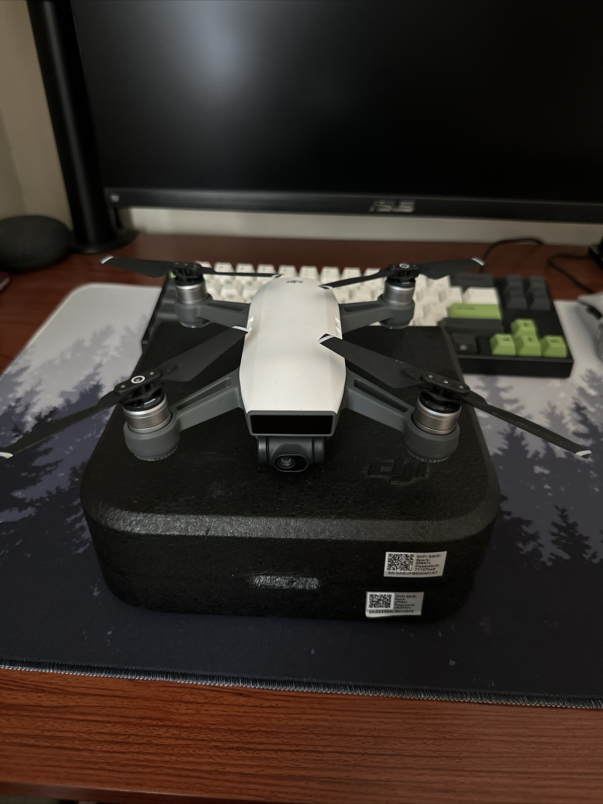 DJI Spark Alpine White Compact Mini Drone with Camera-image