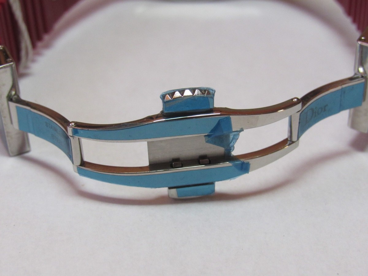 CHRISTIAN DIOR CHRISTAL RED SAPPHIRE DIAMOND CHRONOGRAPH WATCH