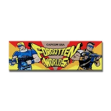 Forgotten Worlds Premium Arcade Marquee Insert Reproduction Header Backlit
