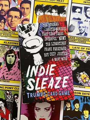 GAZOO INDIE SLEAZE Trumps Card Game (LCD Sound System, The Strokes, Arctic Monkeys)