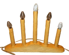 Safe T Glo Candolier Vintage Holiday Electric Candles Decoration Collectible 